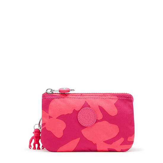 Kipling Creativity Small Printed Pouch Bags Coral Print | CA 2118SG